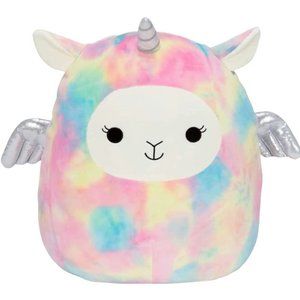 12" Squishmallow -Lucy-May Llamacorn with watermelon